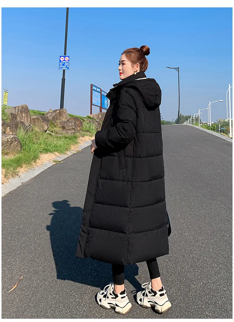 Long Warm Puffer Coat