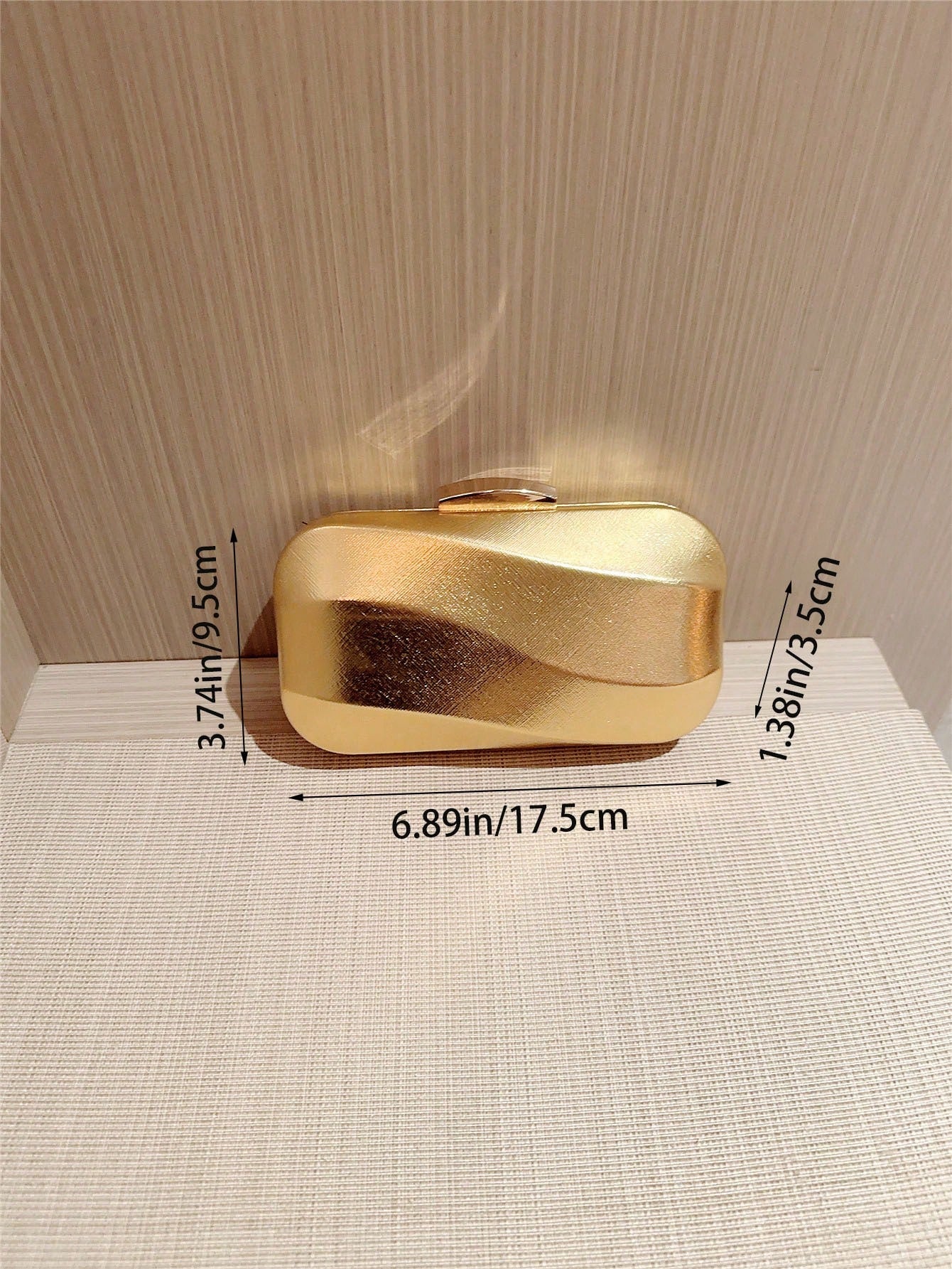 Minimalist Asymmetrical Shape Box Design Clutch Bag