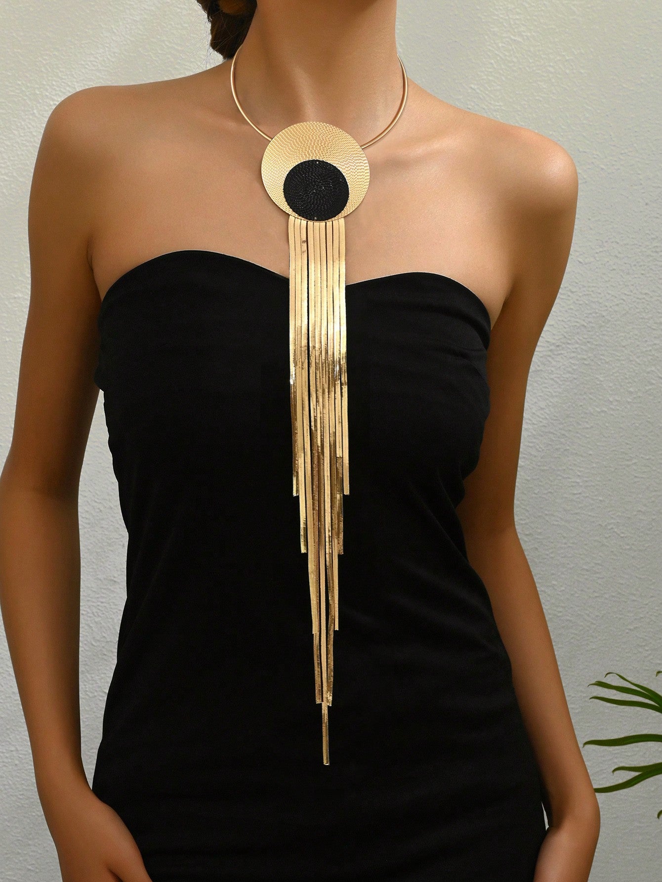 Creative Spliced Tassel Long Snake Chain Necklace