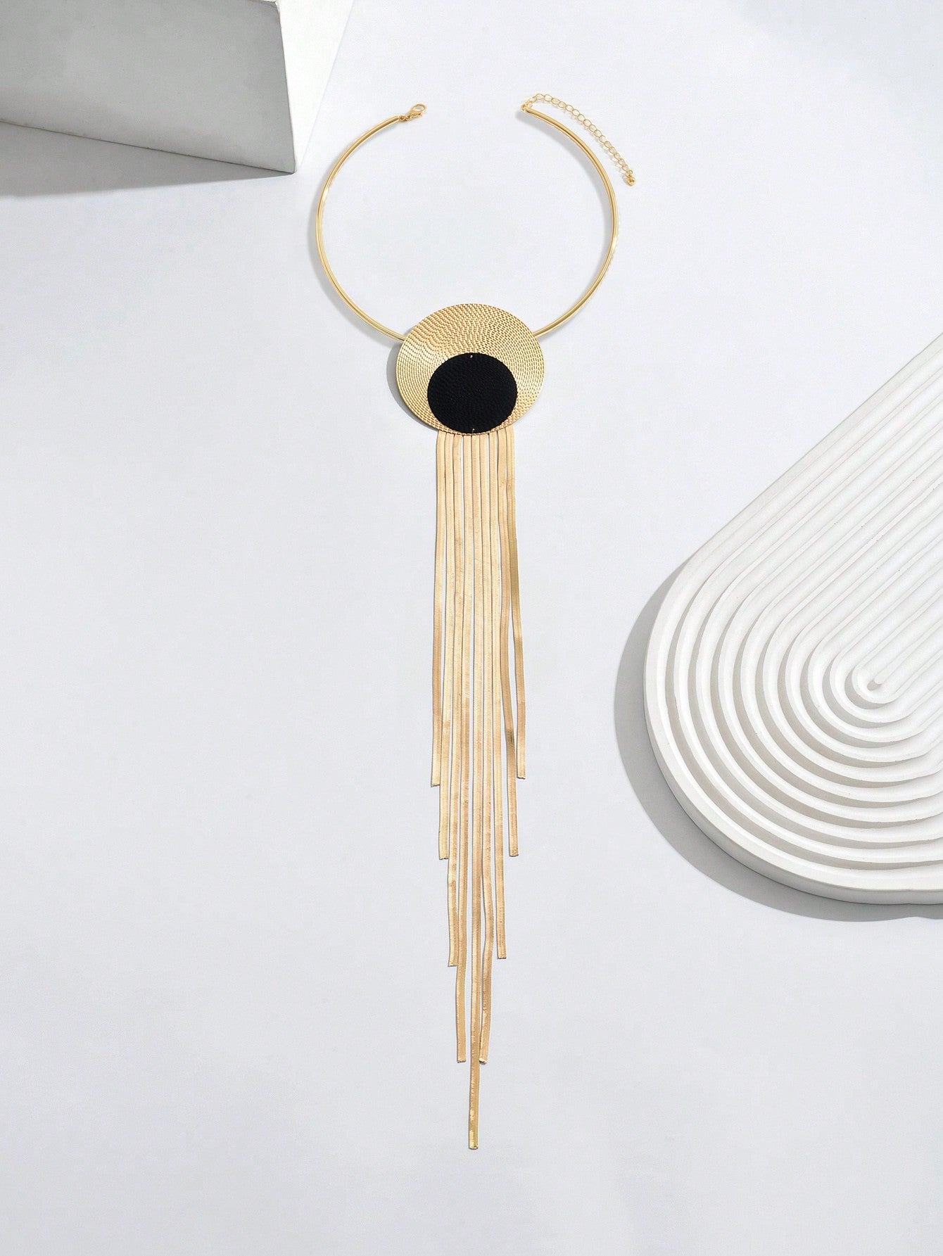 Creative Spliced Tassel Long Snake Chain Necklace