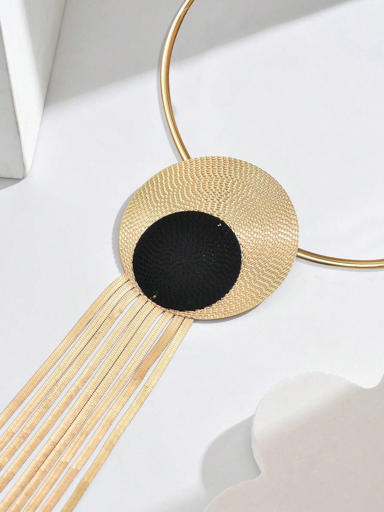 Creative Spliced Tassel Long Snake Chain Necklace