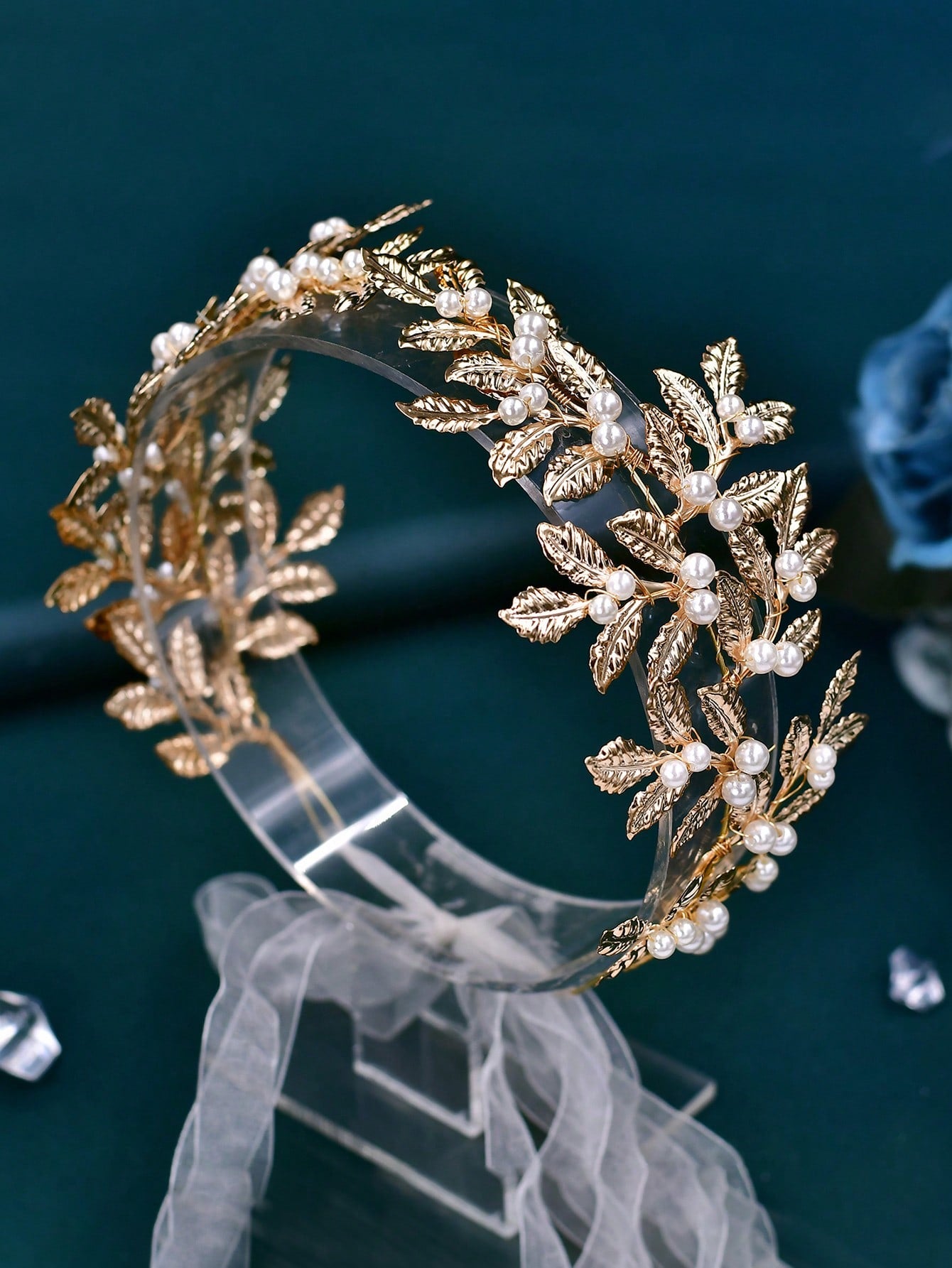 Pearl Leaf Decor Versatile Waist Belt