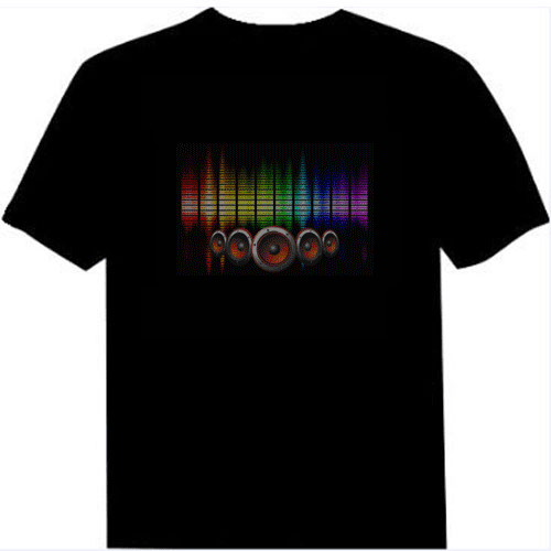 Led Light Sound Activated tee shirt