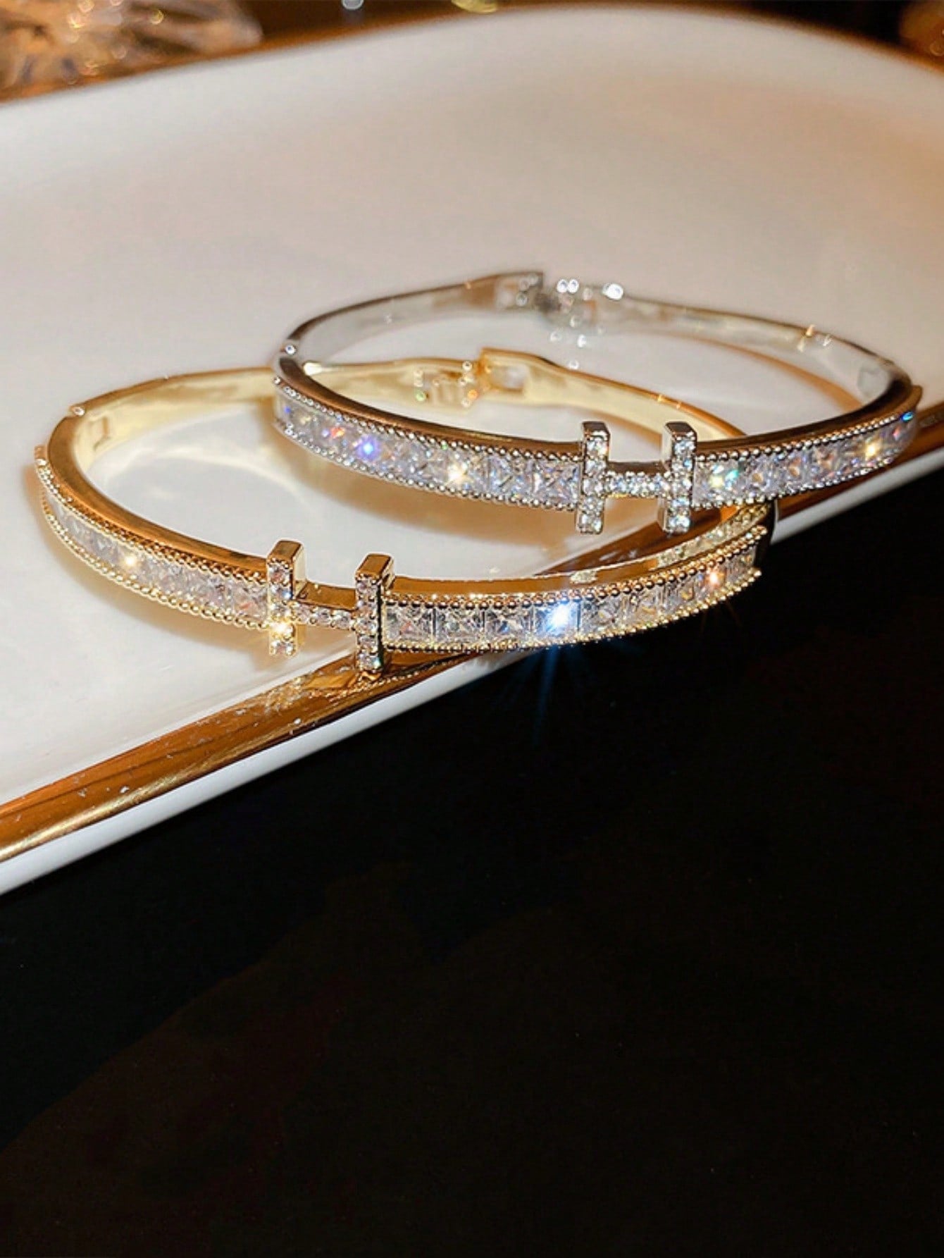 Cubic Zirconia Encrusted Bracelet