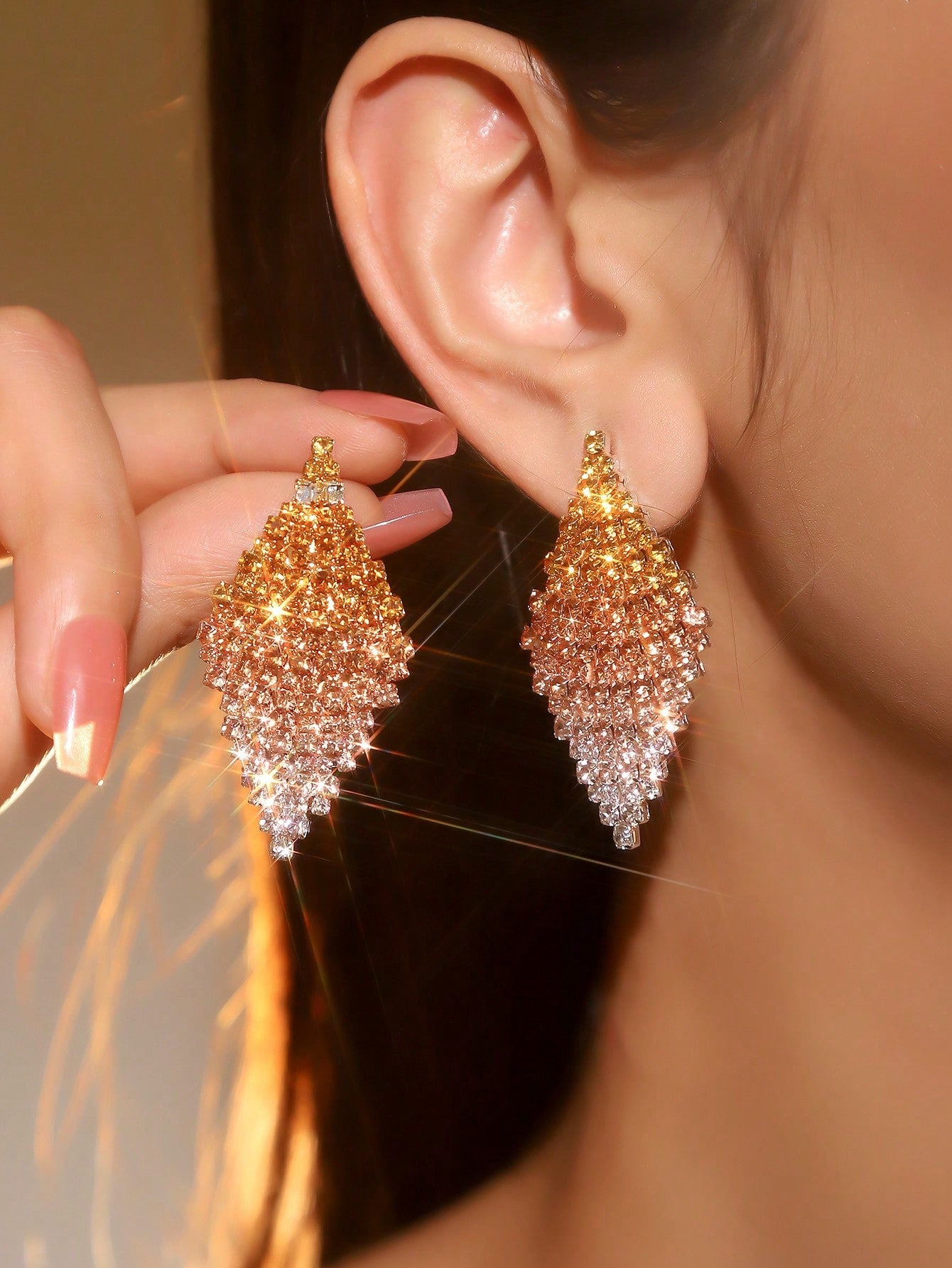 Crystal Rhinestone Earrings