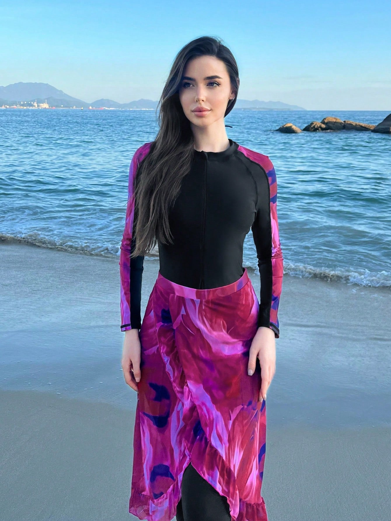 Floral Print 3pc set Modest Swimwear