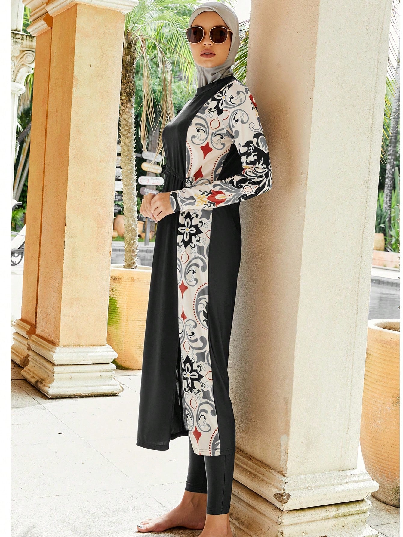 3Pcs Burkini Swimwear Set