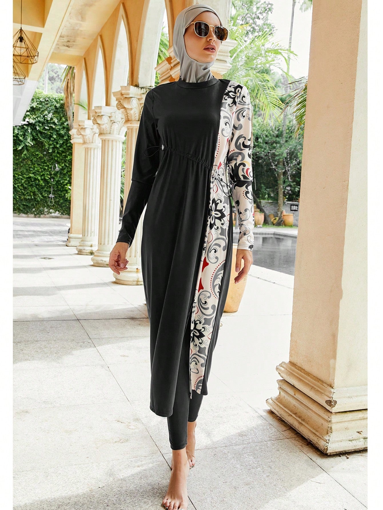 3Pcs Burkini Swimwear Set