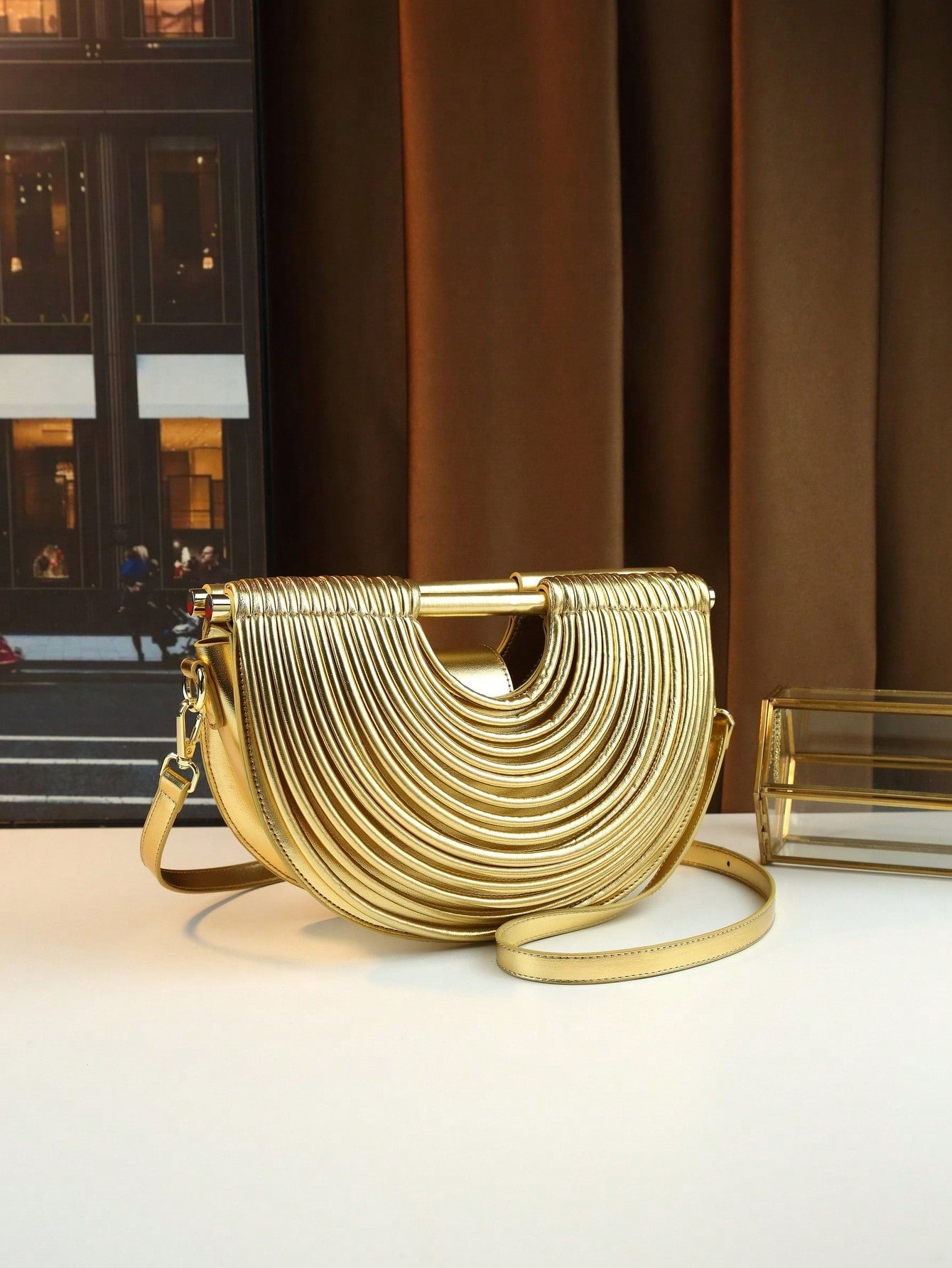 Noodle Element Tote Bag, Dumpling Shaped Handbag
