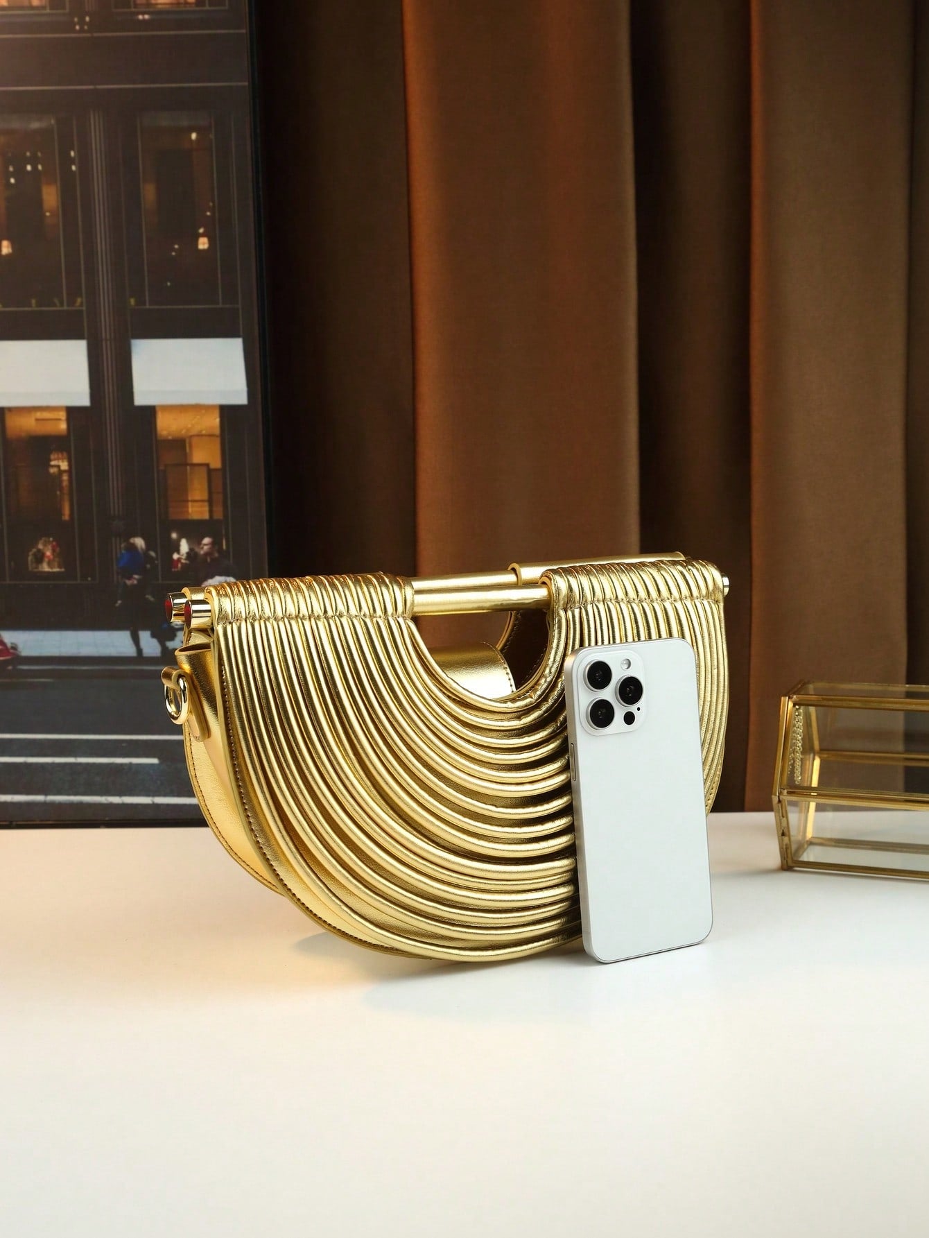 Noodle Element Tote Bag, Dumpling Shaped Handbag