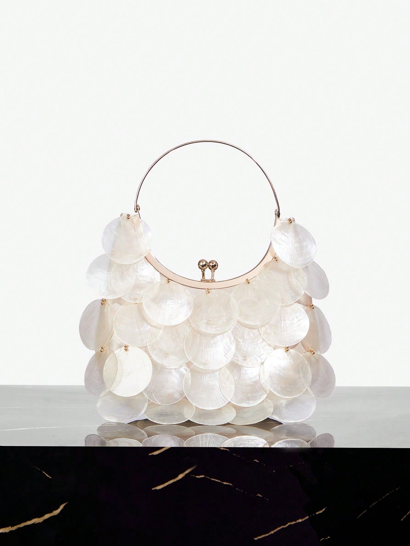 Top Handle Shell Bag