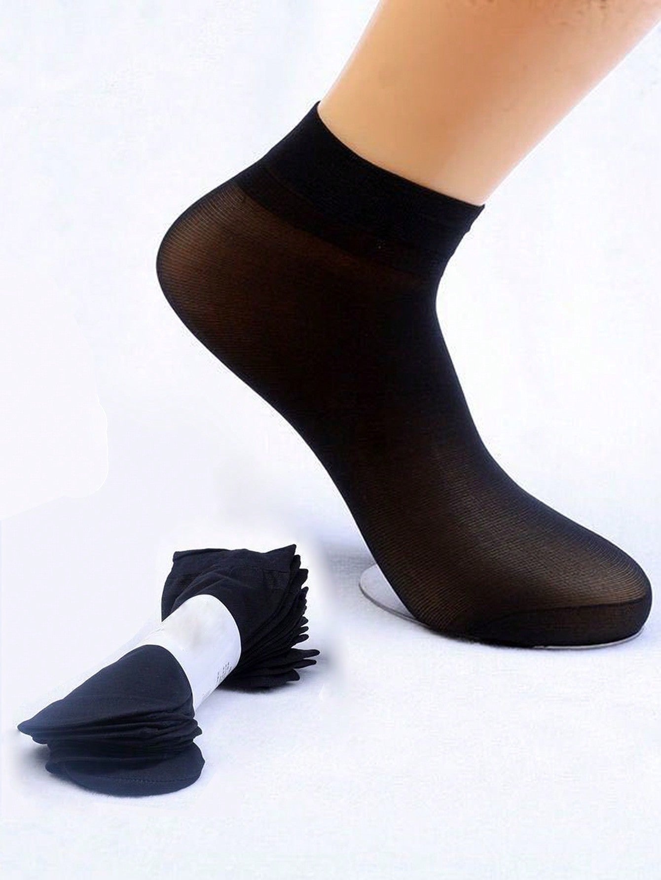 Black Transparent Stockings 10 Pairs