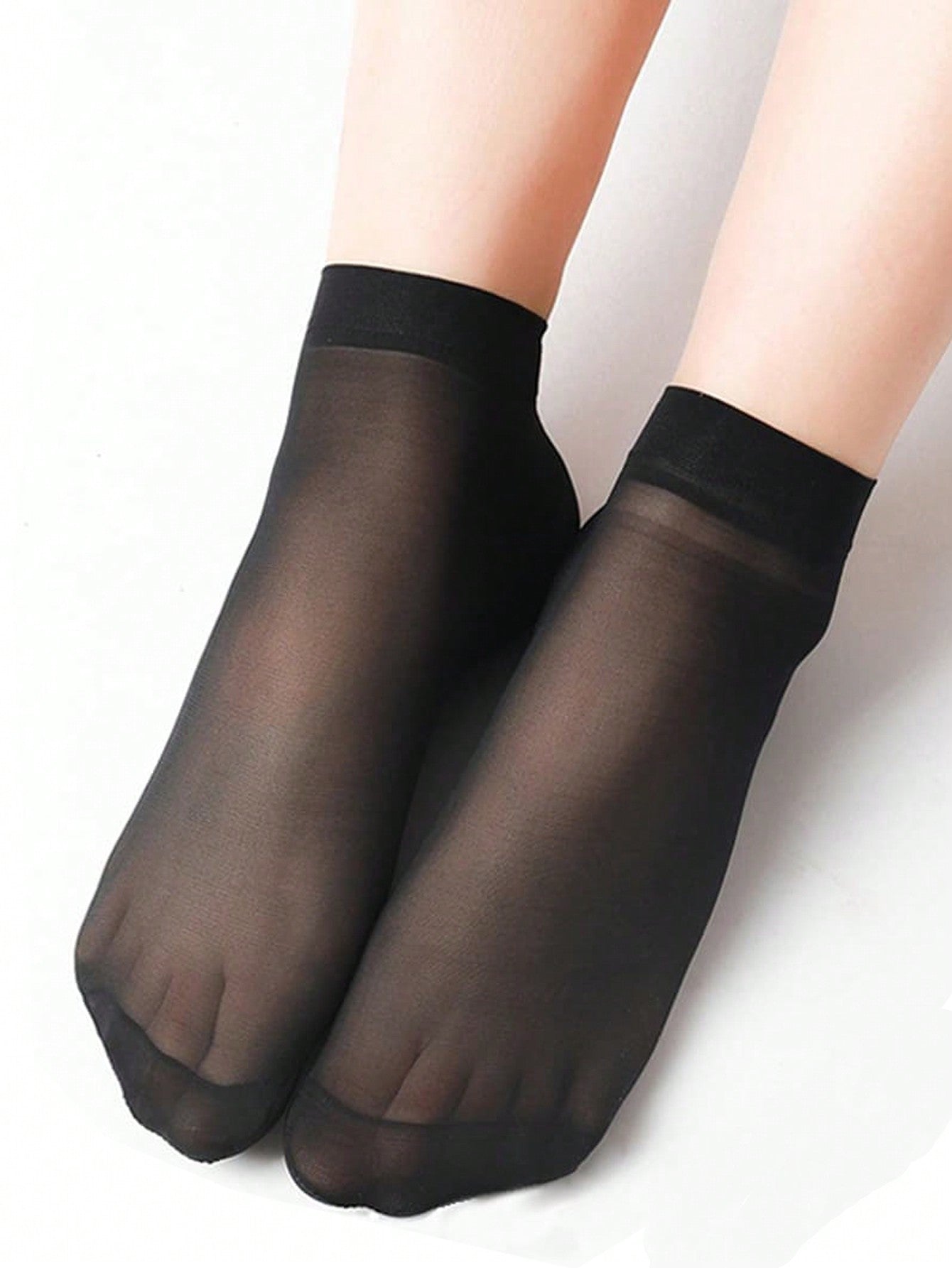 Black Transparent Stockings 10 Pairs