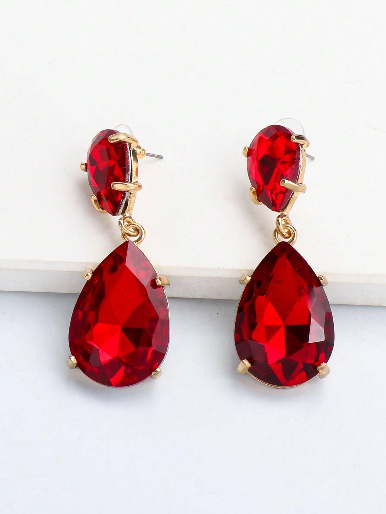 Water-drop Alloy Earrings