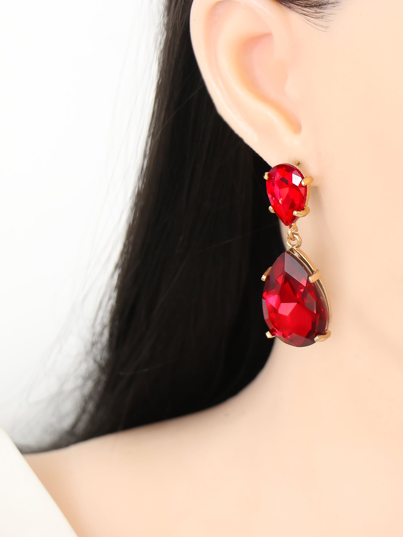 Water-drop Alloy Earrings