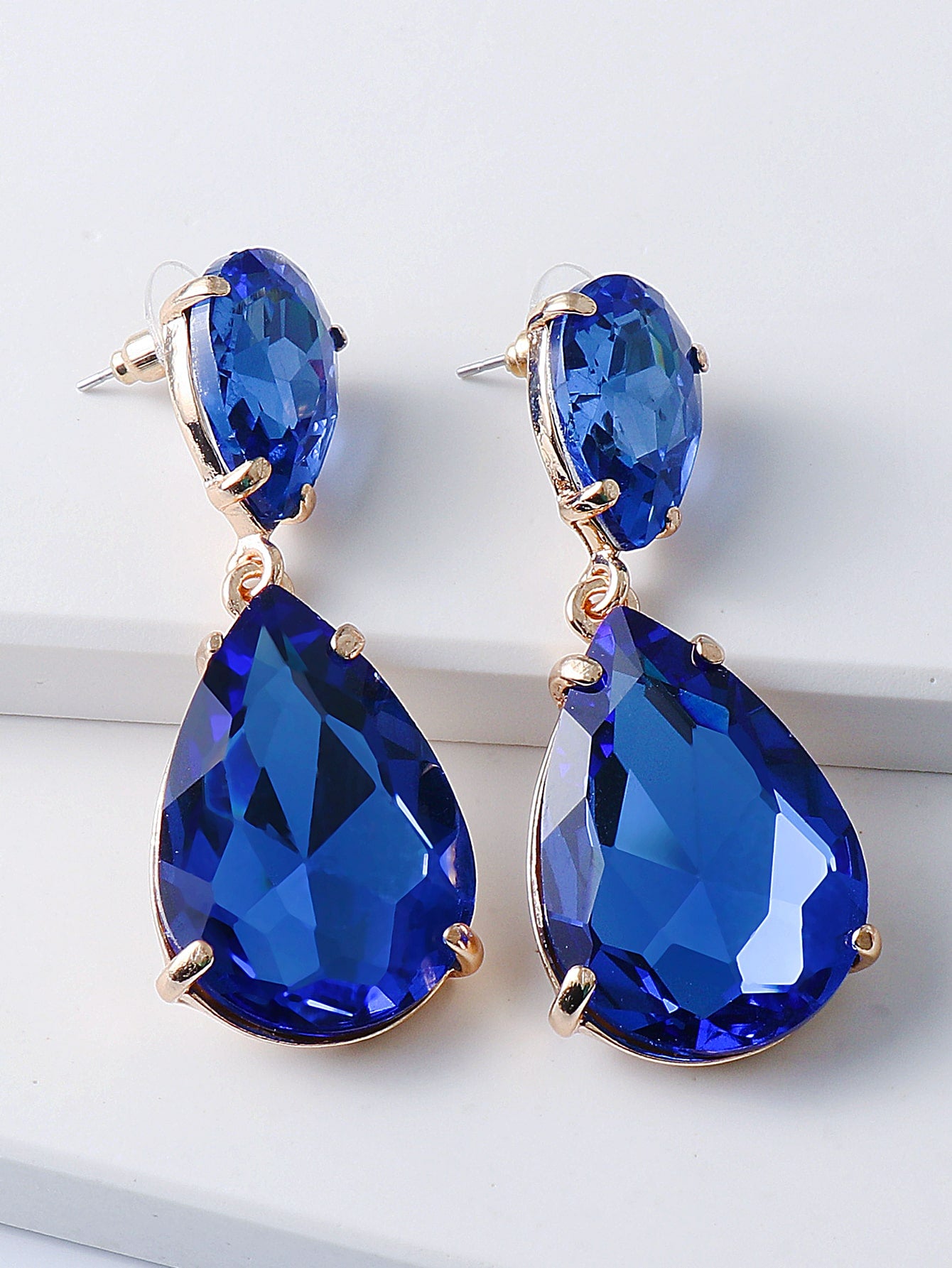 Water-drop Alloy Earrings
