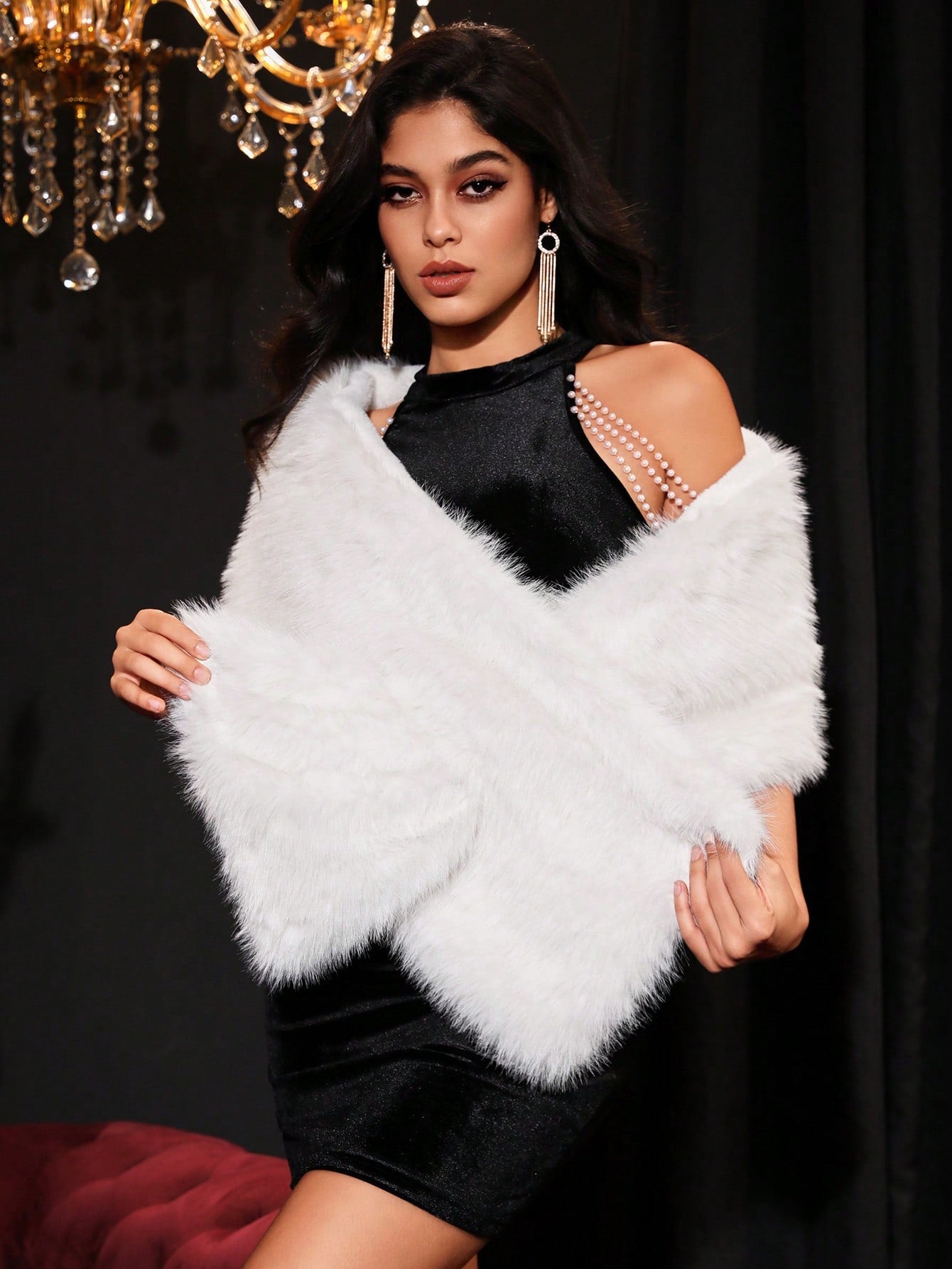 Fuzzy Cape Coat