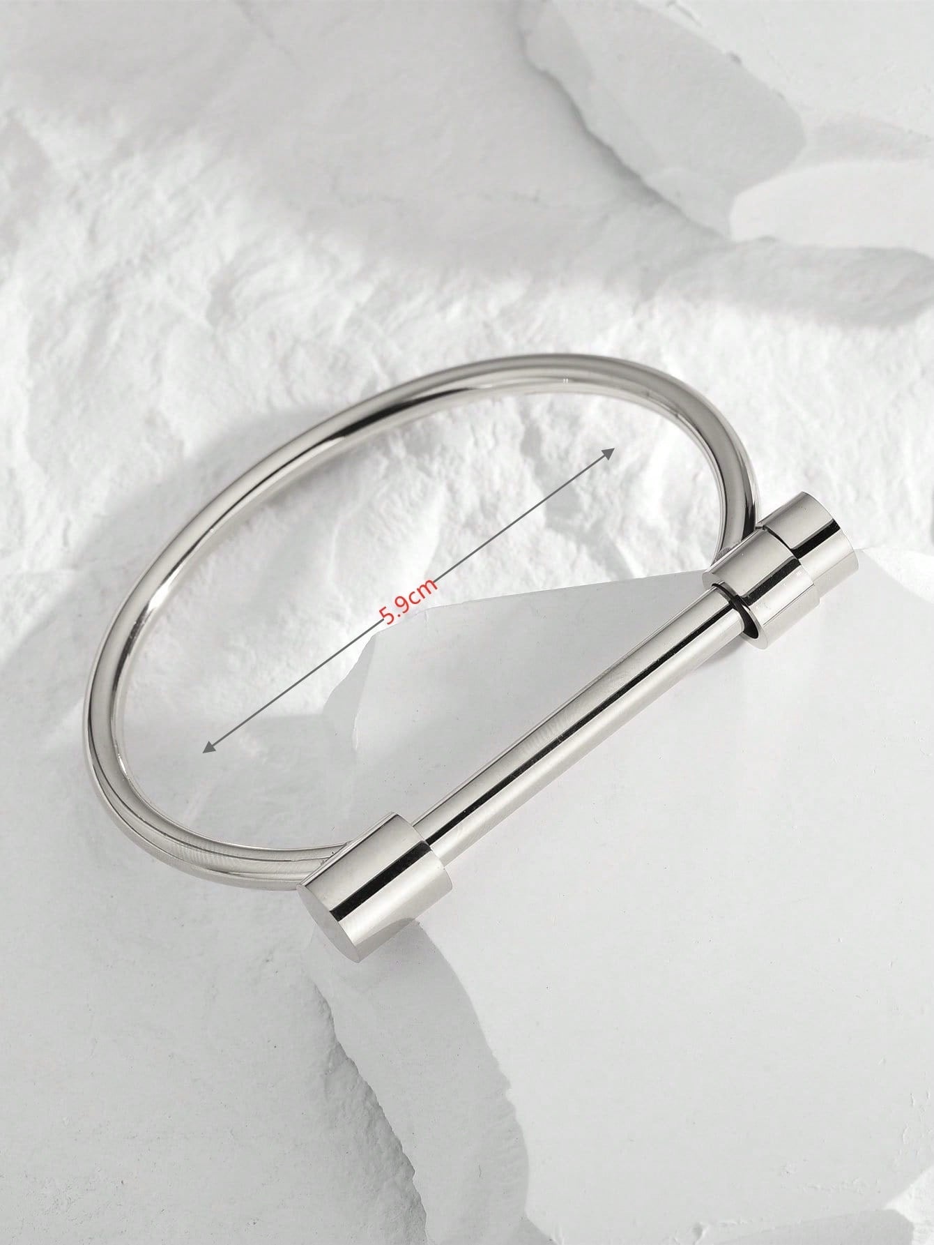Solid Stainless Steel Bangle Bracelet