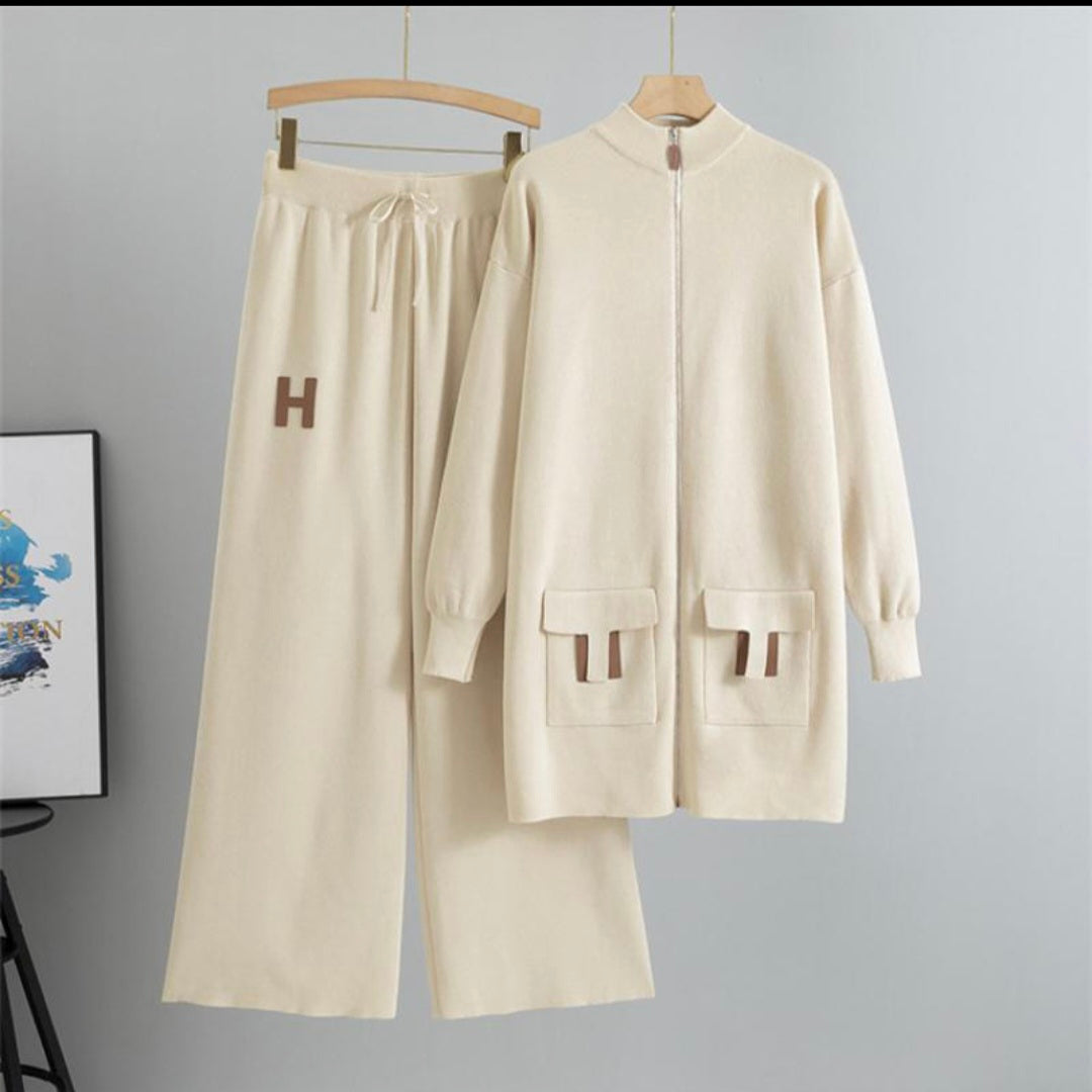 Viscose Knit Fiber Womens Casual Set )