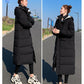 Long Warm Puffer  Coat