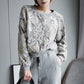 Flower Sequin Sweater