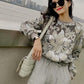 Flower Sequin Sweater