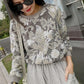 Flower Sequin Sweater