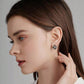 Diamond-Shaped Square Earrings