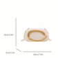 Mat White Clutch Bag With Chain Shoulder Strap