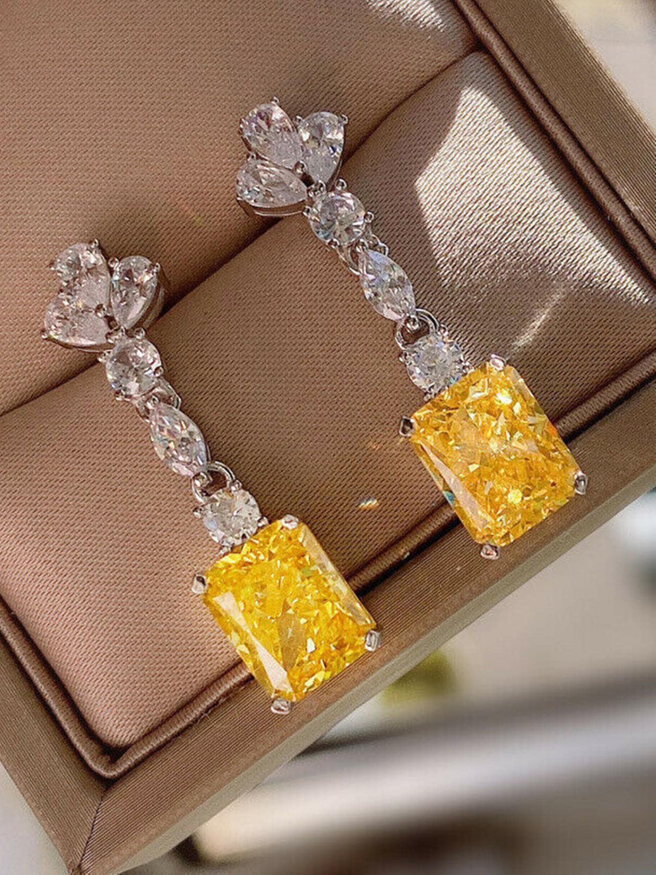Rhinestone Drop Earrings