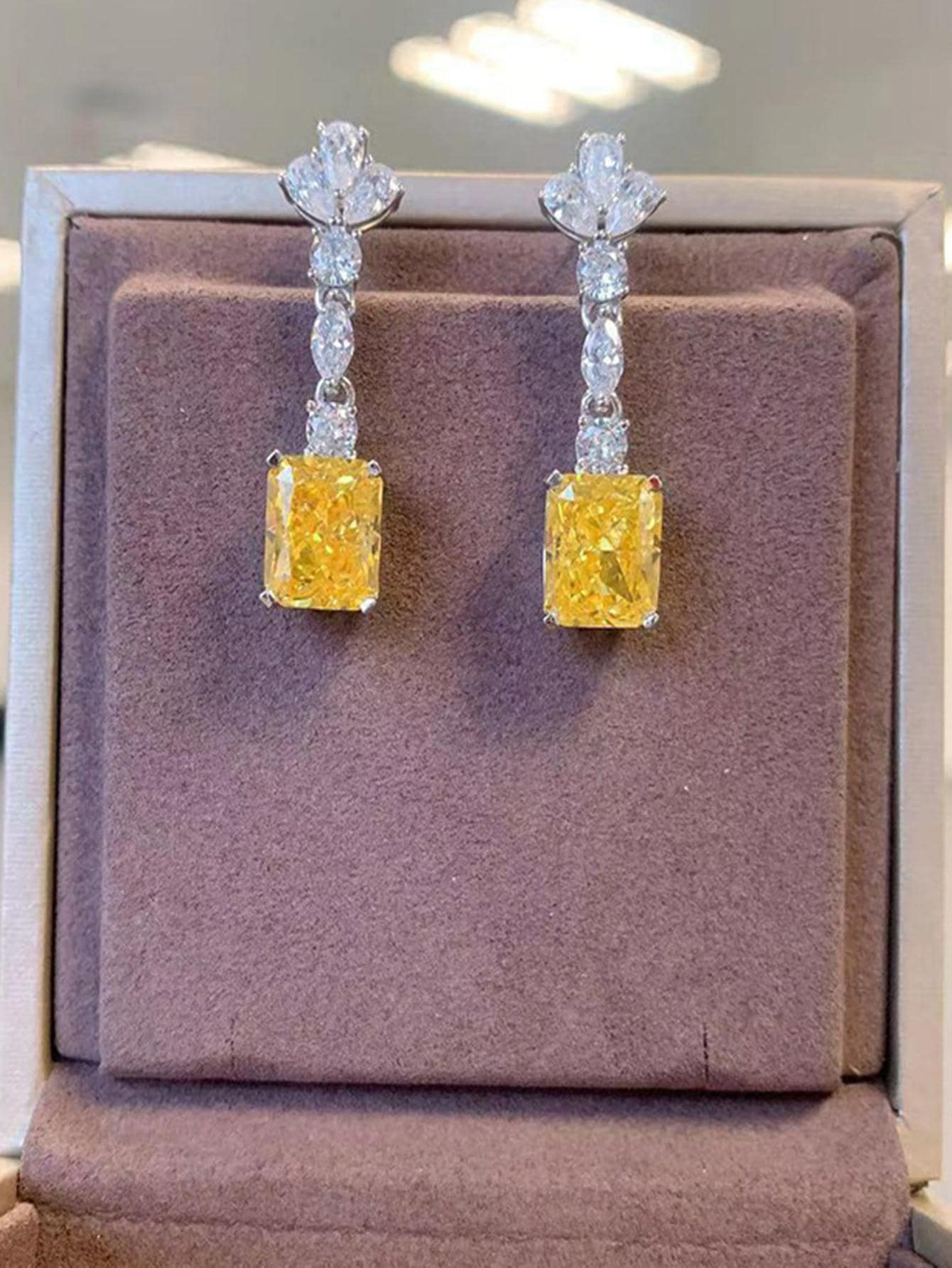 Rhinestone Drop Earrings