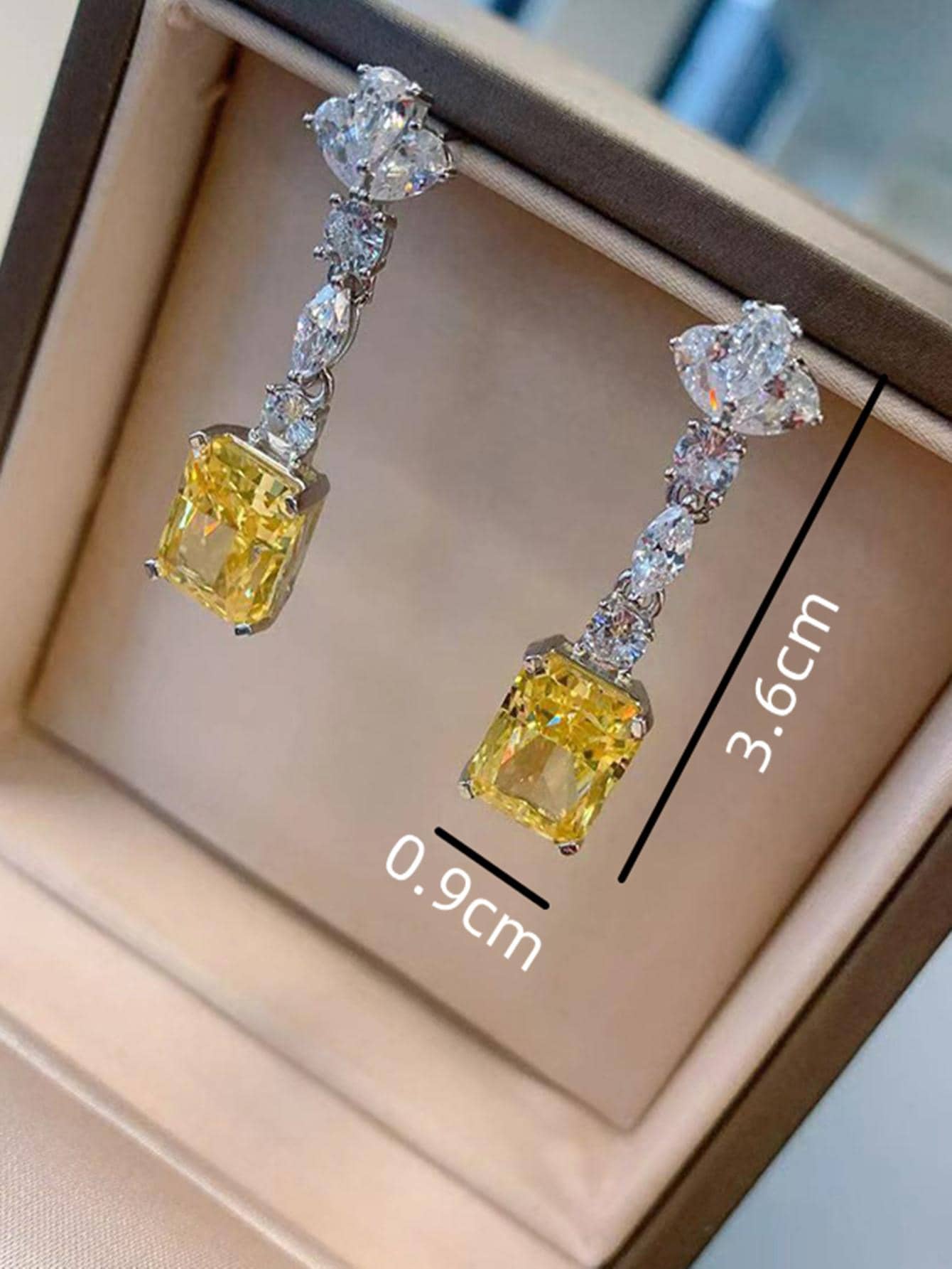 Rhinestone Drop Earrings