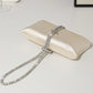Rhinestone Rope Decorated Clutch Bag