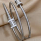 1pc Unique Small Waist-Shape Bracelet Spring Stainless Steel Bracelet