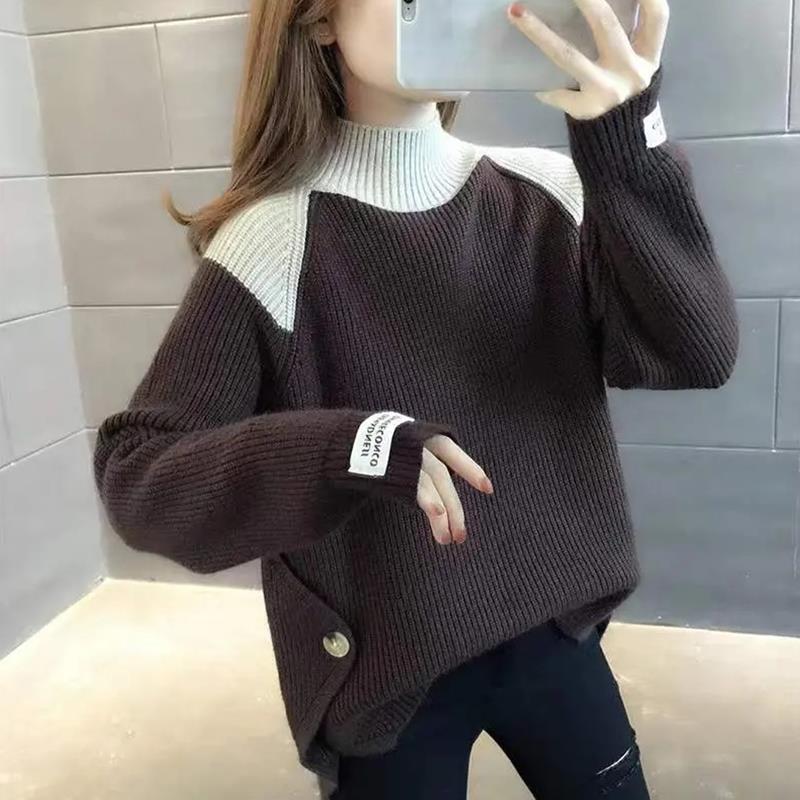 Thermal Knit Sweater Brown