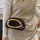 Gun Metal Retro Atmospheric Temperament Hand-Held Evening Bag