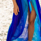 Ombre Print Belted Kimono Swim Coverup