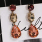 Colorful Rhinestone Water Drop Earrings