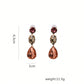 Colorful Rhinestone Water Drop Earrings