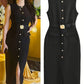 Elegant Black Sleeveless dress