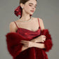 Faux Fur Fox Fur Shawl