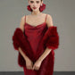 Faux Fur Fox Fur Shawl