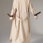 Solid Color Splice Front Button Long Sleeve Stand Collar Casual Windbreaker Jacket