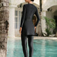 Simple 2pc with Belt  Burkini Swimwear