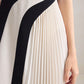 Black & White Contrast Sleeveless Dress