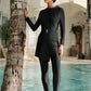 Simple 2pc with Belt  Burkini Swimwear