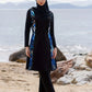 Modest Full Coverage Hoodie, Long Sleeve Top & Leggings Swimwear Set
