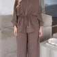 Three-Quarter Sleeve Shirt & Pants Set