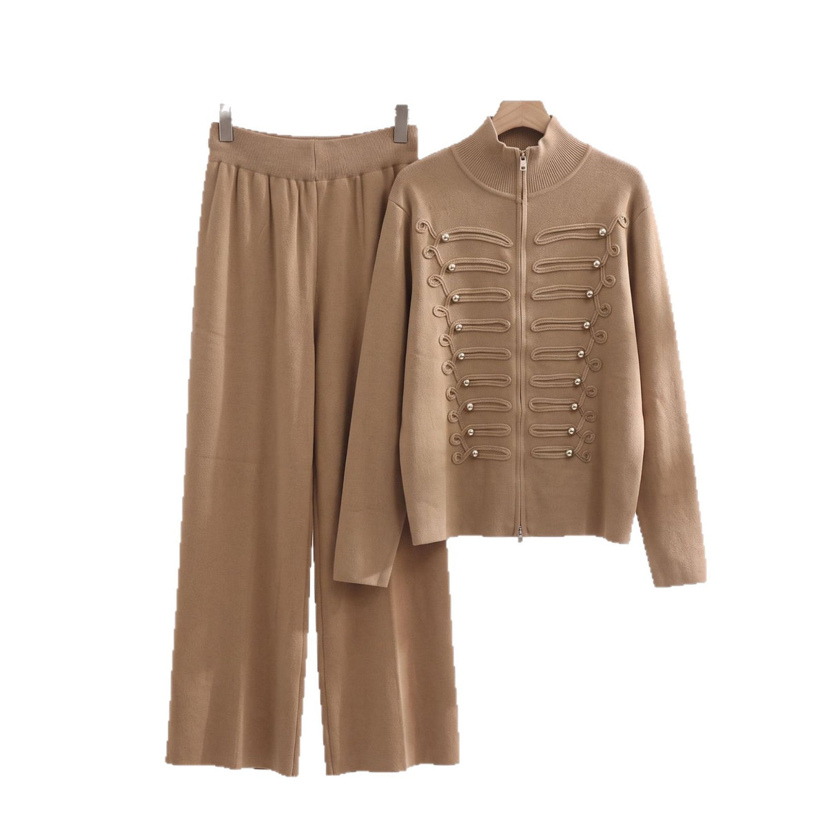 Military Style Viscose Knit Co Ord Set