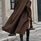 Pointed Collar Double-Breasted Coat